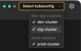 Kubeconfig context switching